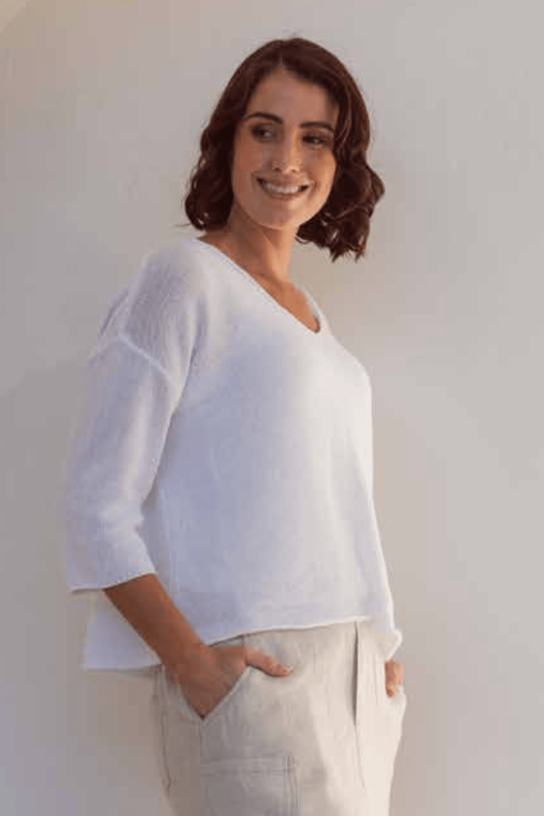 Cotton Sweater - White - SS12 - Pizazz BoutiqueSee Saw