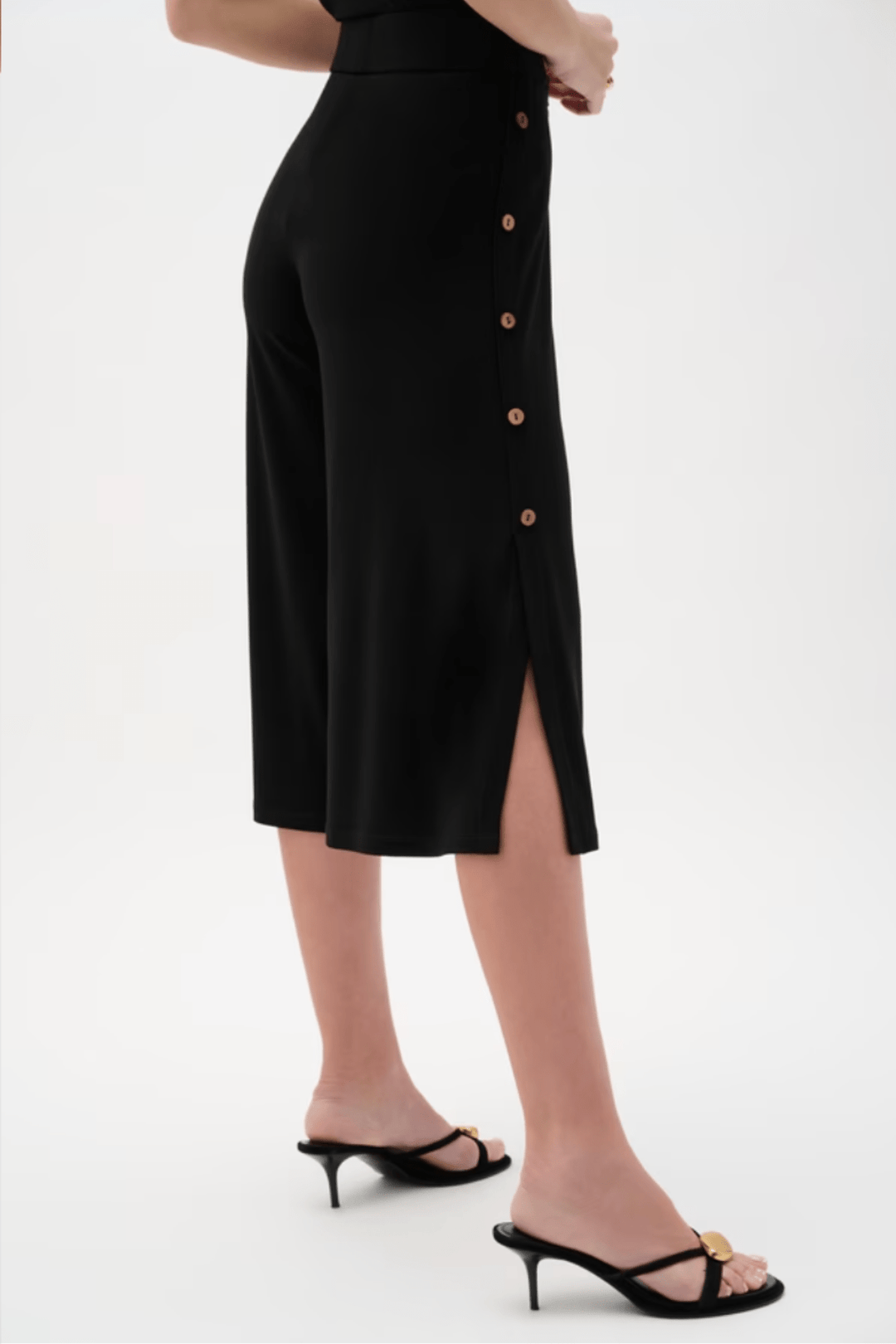 Cropped Palazzo Pants - Black - JR35 - Pizazz BoutiqueJoseph Ribkoff