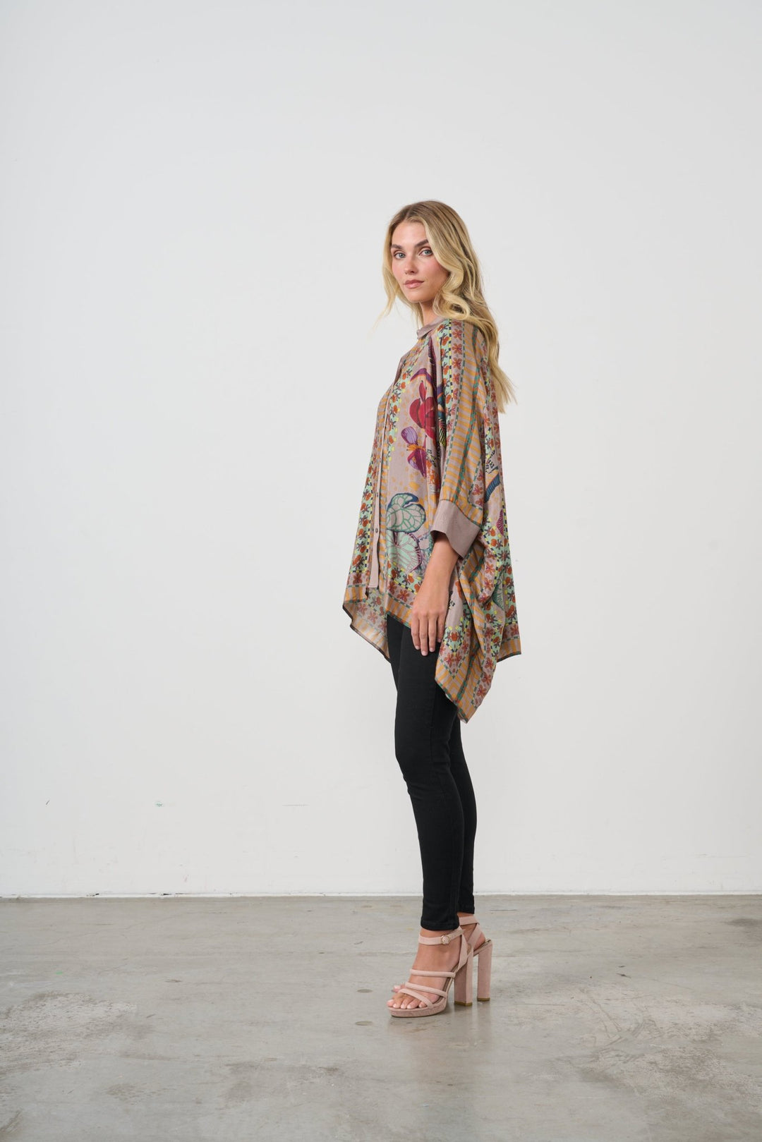 Cuba Blouse - Tropical - CJ15 - Pizazz BoutiqueCaju