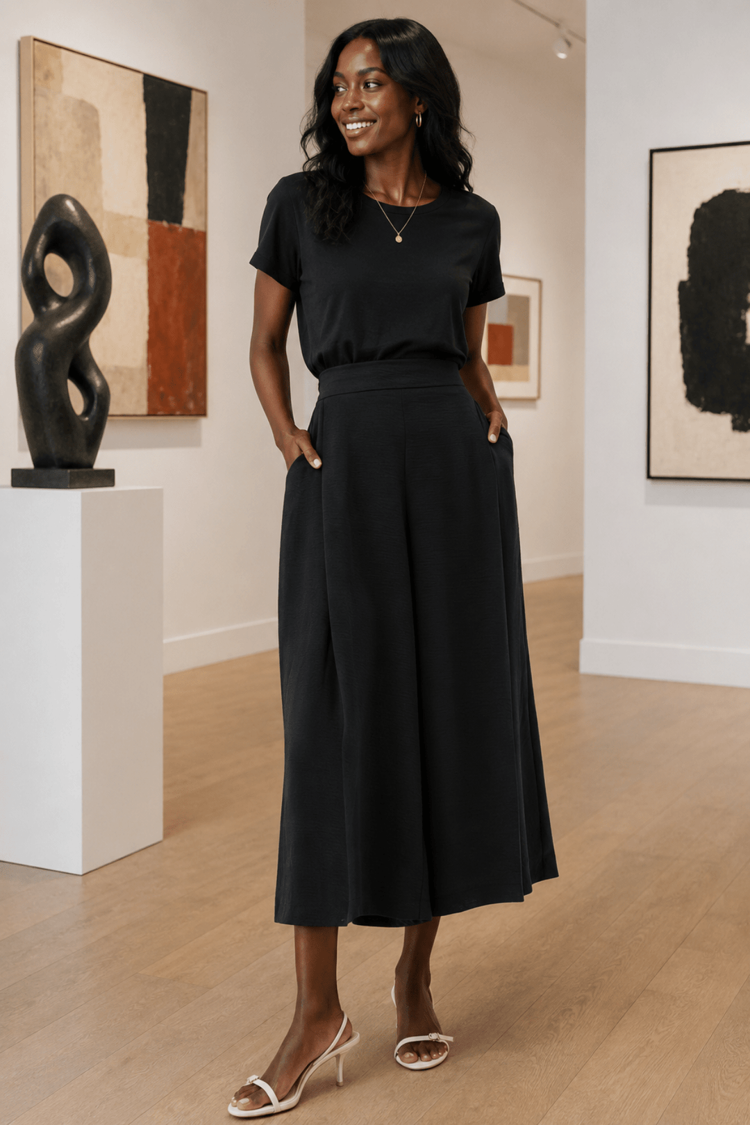 Culotte pull on - Black - JR39 - Pizazz BoutiqueJoseph Ribkoff