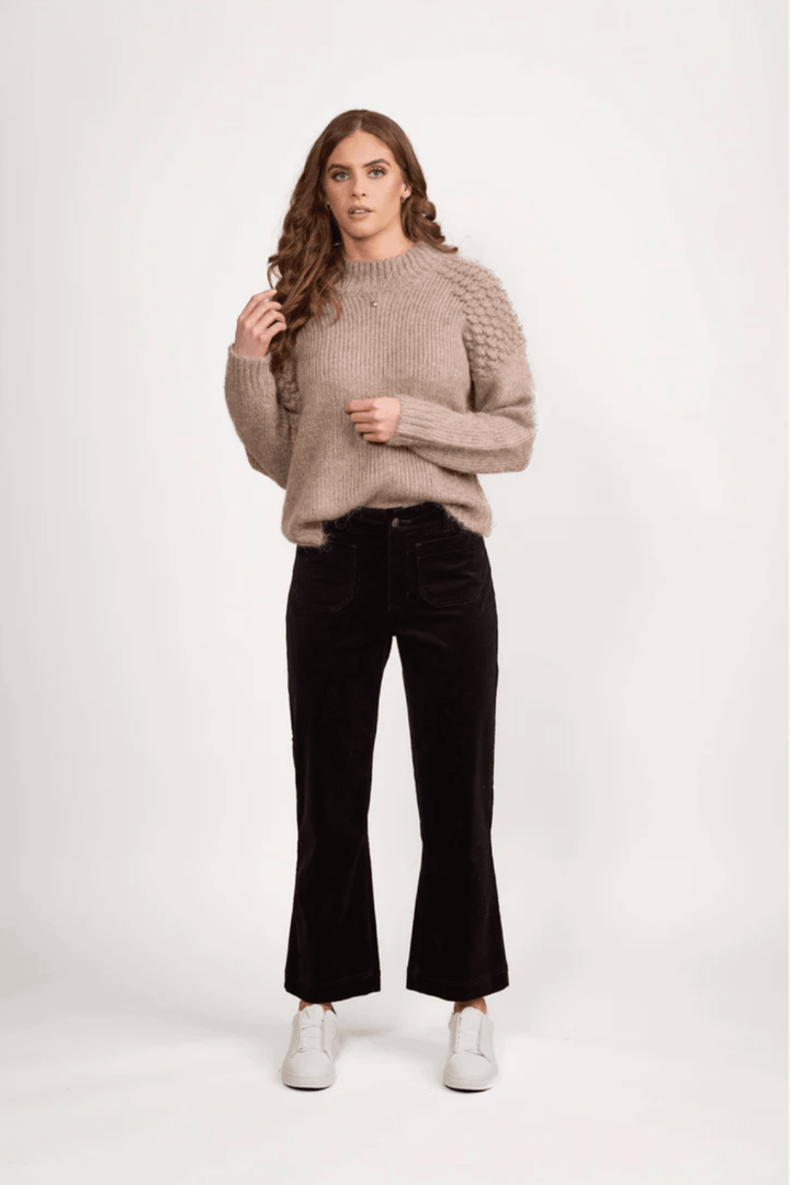 Daily Cord Pant - Black - VA5 - Pizazz BoutiqueVassalli