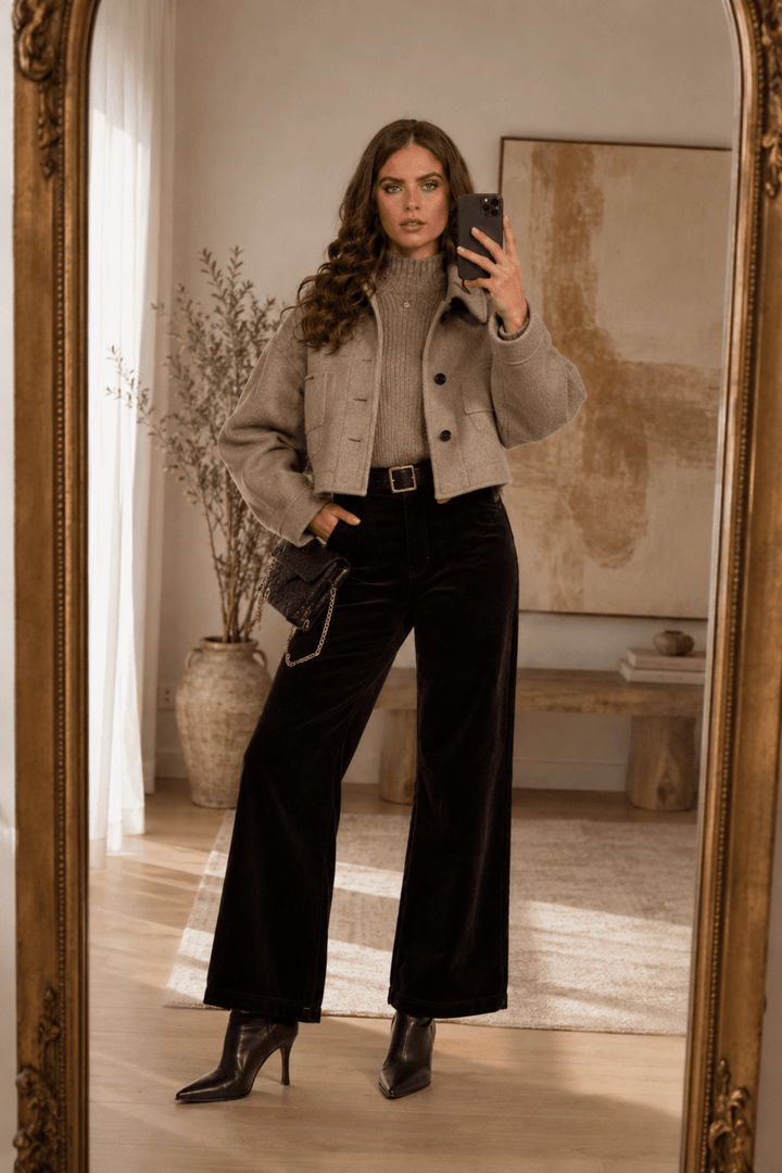 Daily Cord Pant - Black - VA5 - Pizazz BoutiqueVassalli