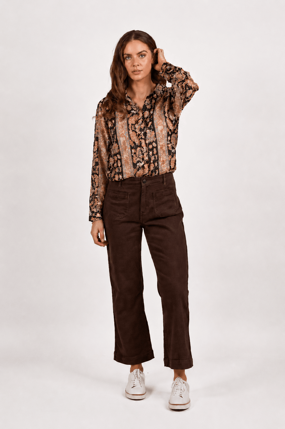 Daily Cord Pant - Chocolate - VA5 - Pizazz BoutiqueVassalli