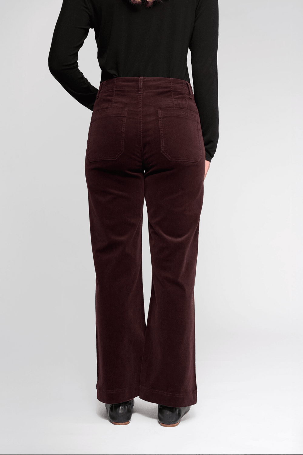 Daily Cord Pant - Merlot - VA5 - Pizazz BoutiqueVassalli