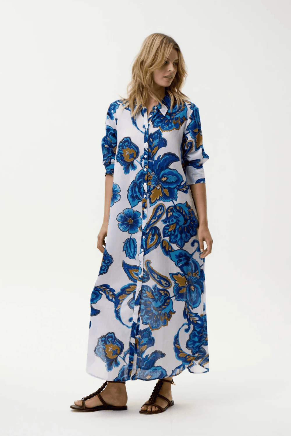 Daisy Broome Dress - Blue Flower - OS17 - Pizazz BoutiqueOneseason Australia