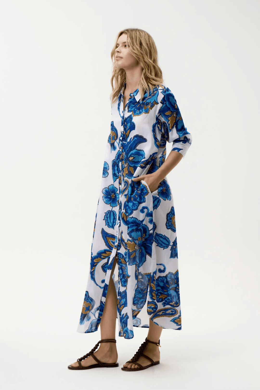 Daisy Broome Dress - Blue Flower - OS17 - Pizazz BoutiqueOneseason Australia
