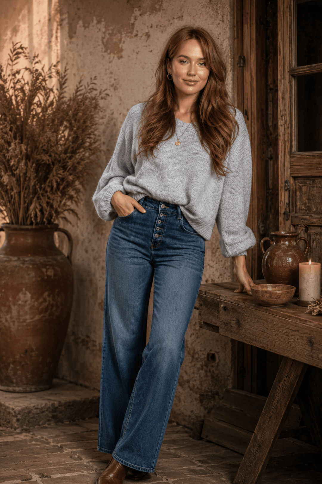 Daria Jumper - Grey - IC32 - Pizazz BoutiqueThe Italian Cartel