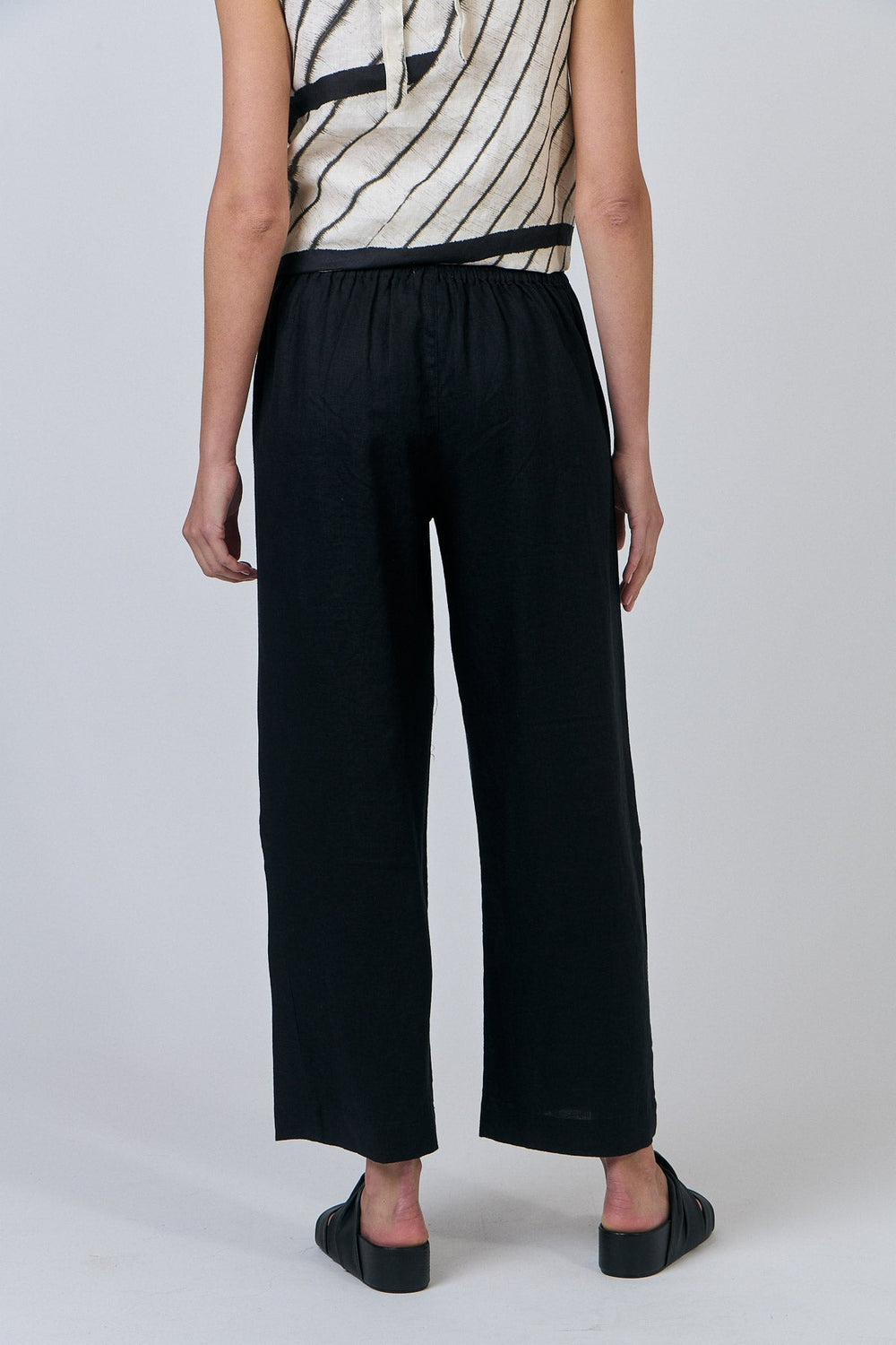 Dee Linen Pant - Black - OJ7 - Pizazz BoutiqueNaturals By O & J