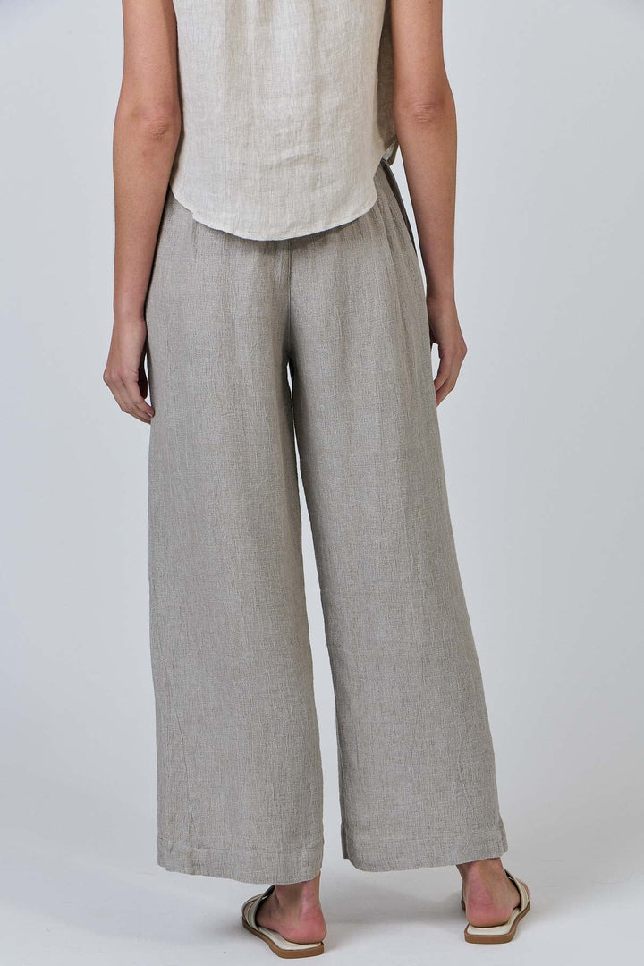Dee Linen Pant - Cement - OJ7 - Pizazz BoutiqueNaturals By O & J