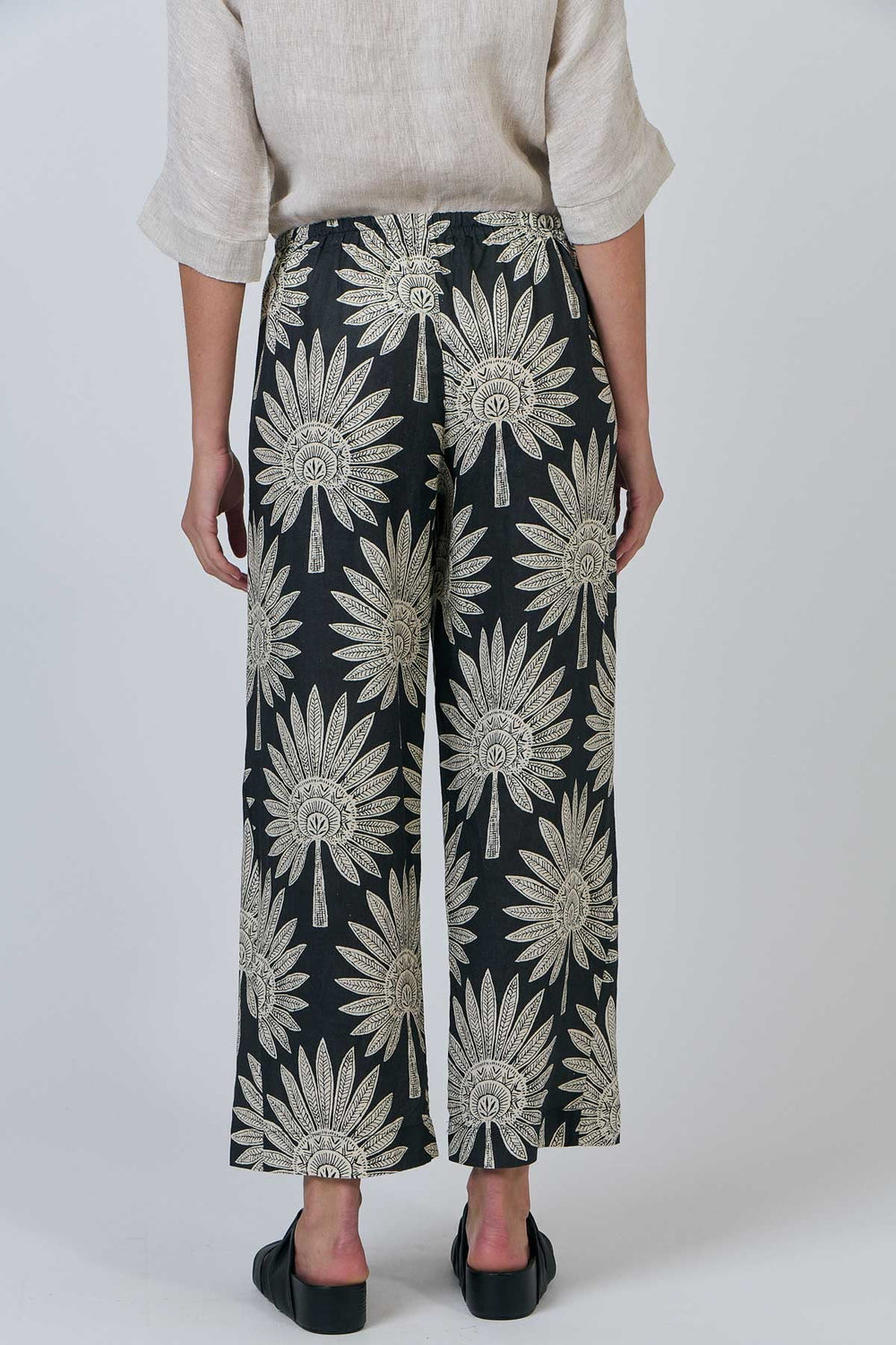 Dee Linen Pant - Date Palm - OJ7 - Pizazz BoutiqueNaturals By O & J