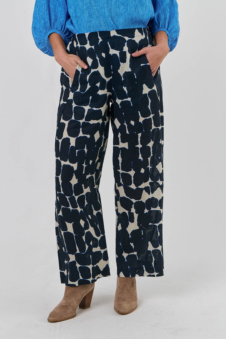 Dee Linen Pant - Eclipse - OJ7 - Pizazz BoutiqueNaturals By O & J