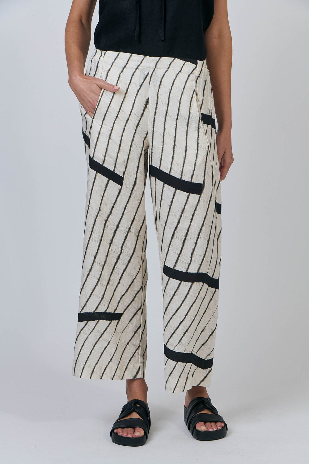 Dee Linen Pant - Isobars - OJ7 - Pizazz BoutiqueNaturals By O & J