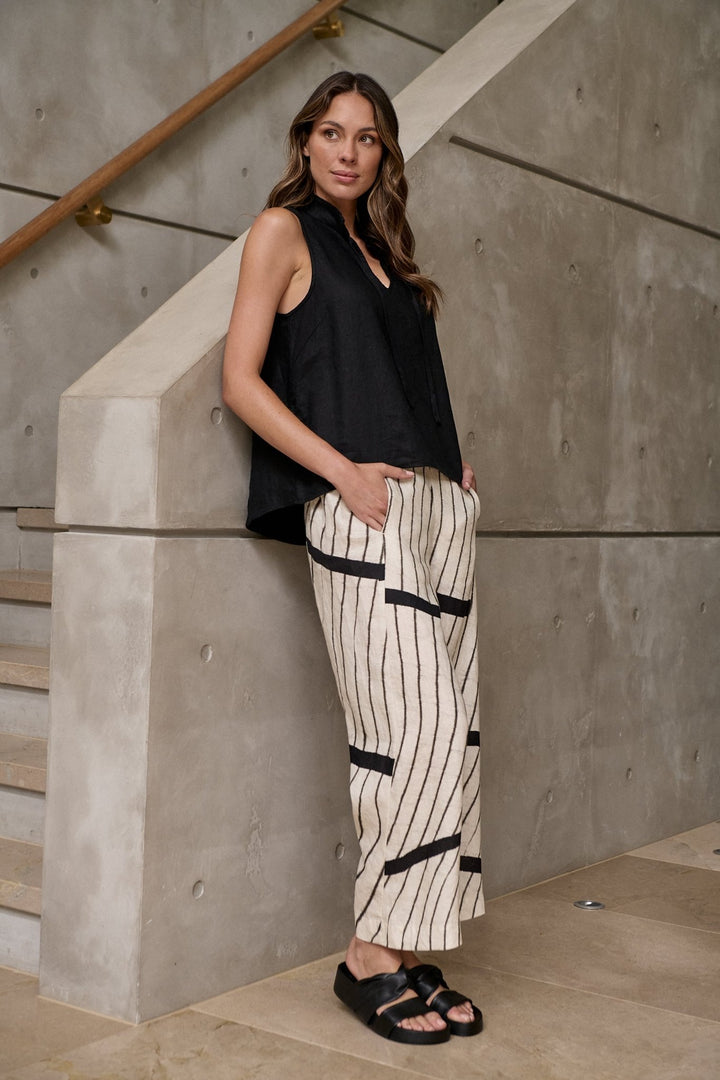 Dee Linen Pant - Isobars - OJ7 - Pizazz BoutiqueNaturals By O & J