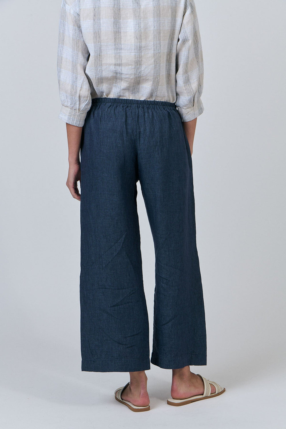Dee Linen Pant - Poseidon - OJ7 - Pizazz BoutiqueNaturals By O & J