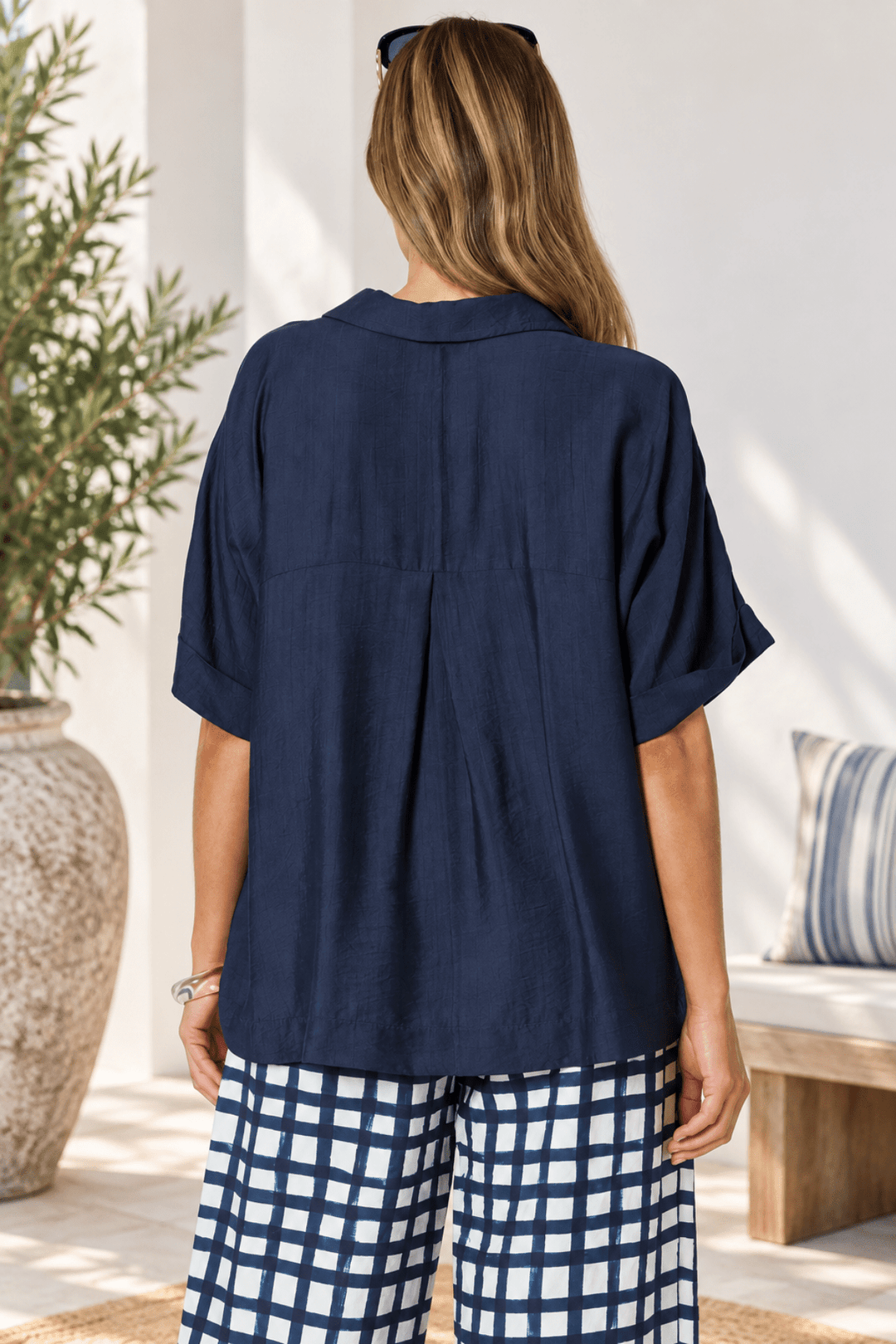 Del Mar Top - Navy - CL16 - Pizazz BoutiqueClarity
