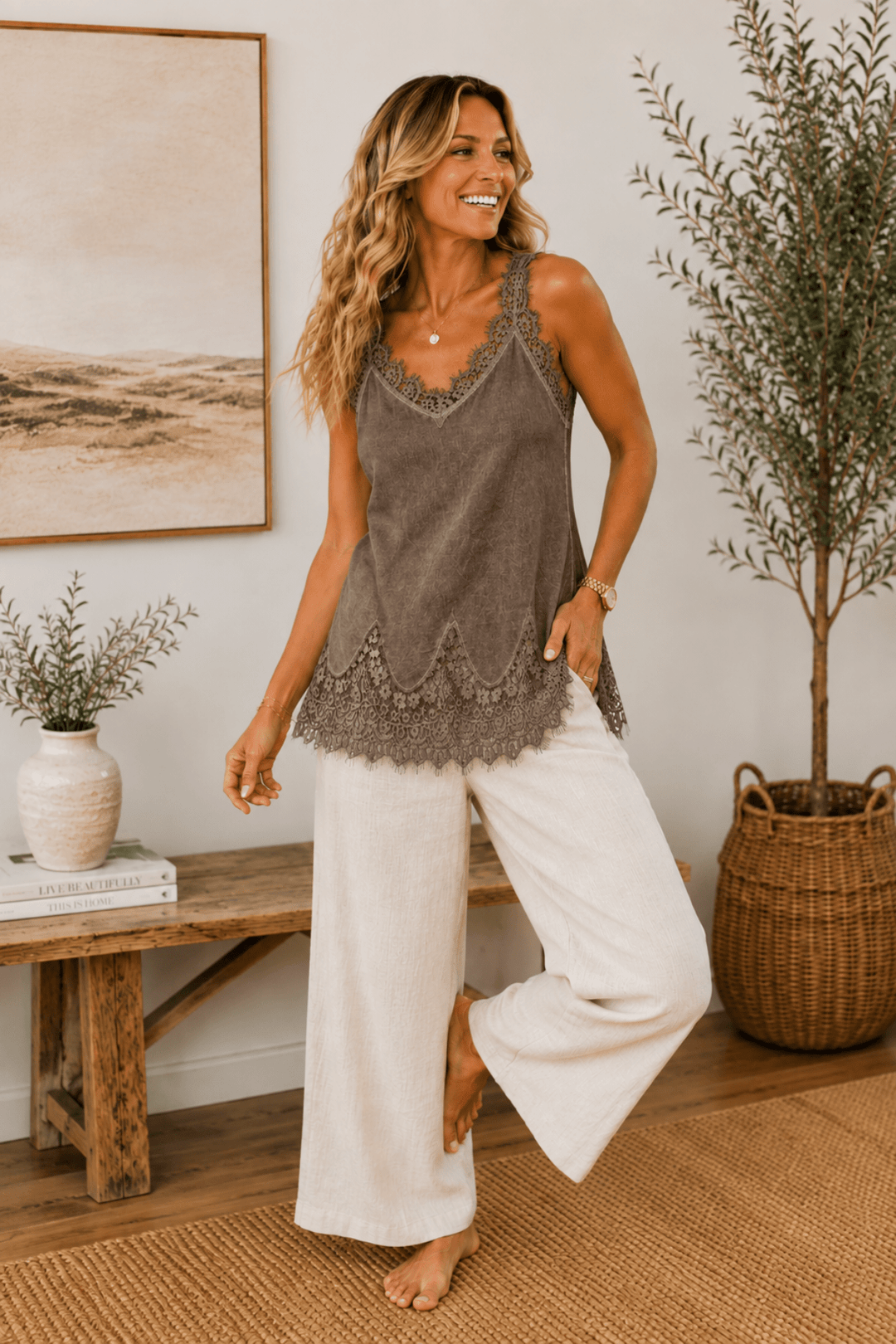 Deliziosa Top - Chocolate - Pizazz BoutiqueFree Angel