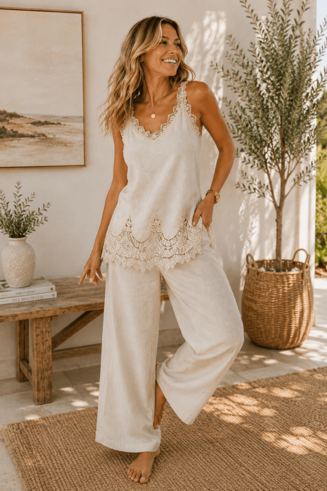 Deliziosa Top - Sand - FA27 - Pizazz BoutiqueFree Angel