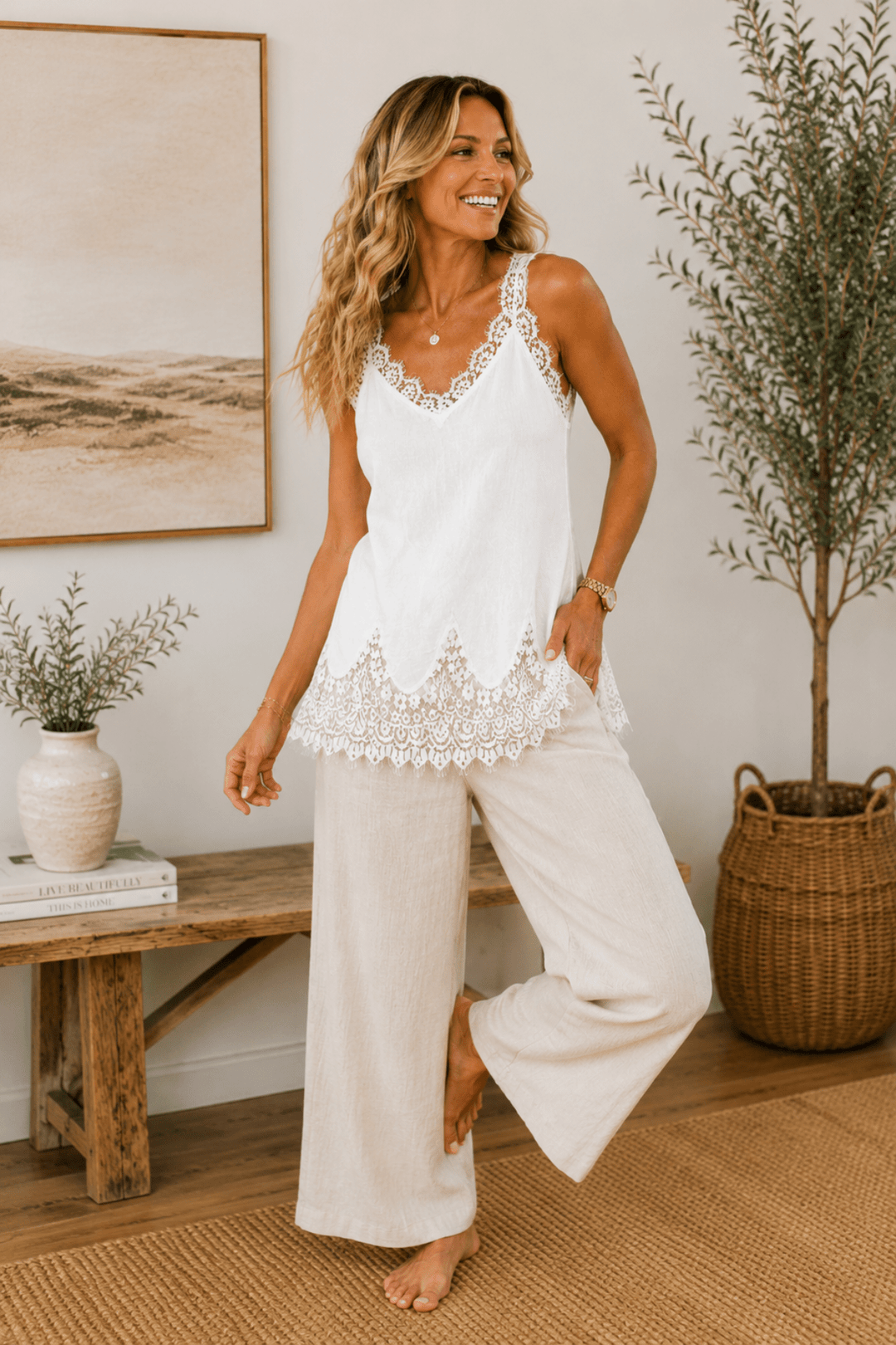 Deliziosa Top - White - FA27 - Pizazz BoutiqueFree Angel