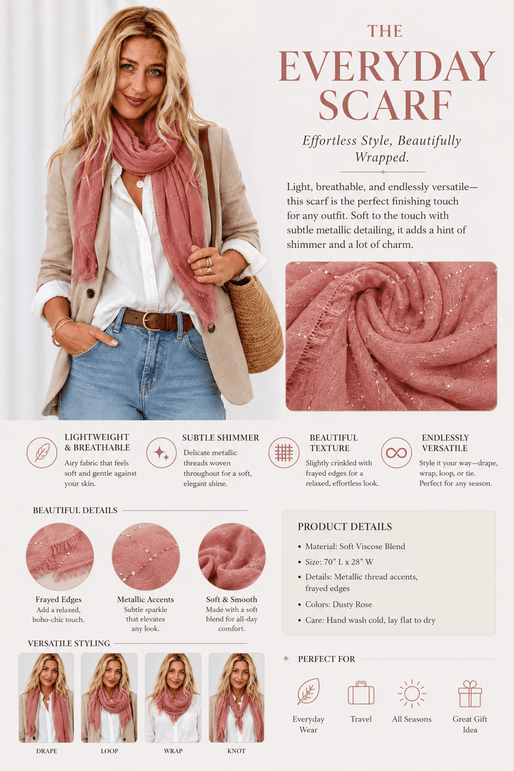 Diamante Check Scarf - Rosewood - FR35 - Pizazz BoutiqueFree Spirit