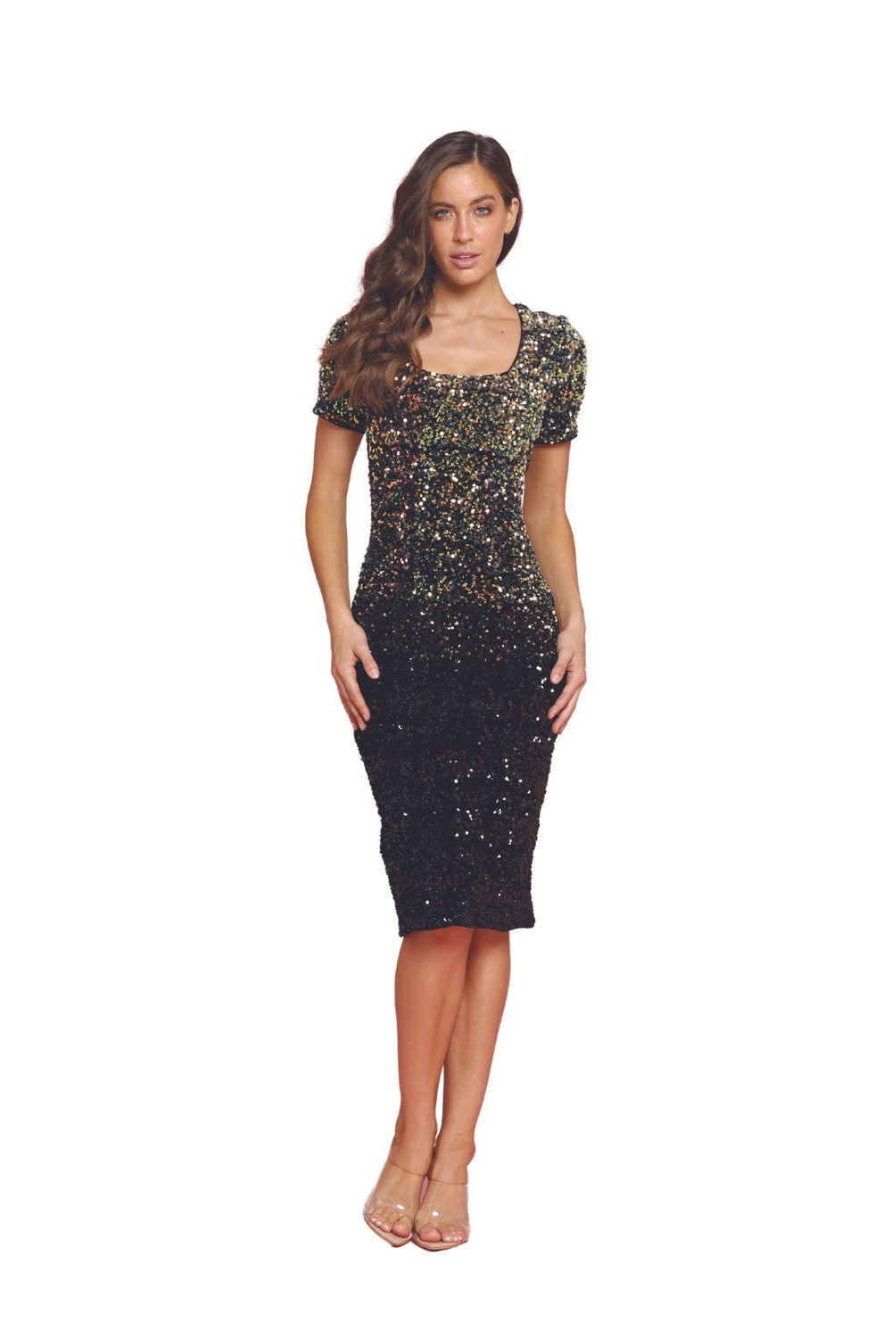 Dior Dress - Black Two Tone - ROM74 - Pizazz BoutiqueRomance