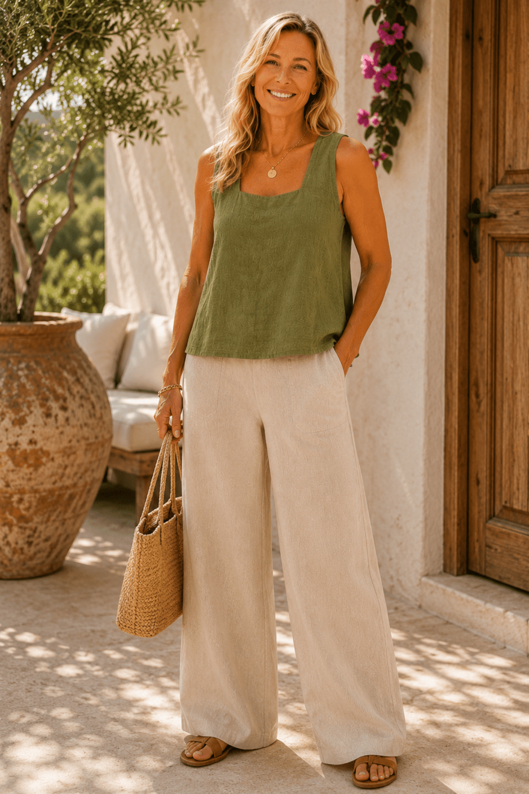 Discreta Top - Basil - FA30 - Pizazz BoutiqueFree Angel