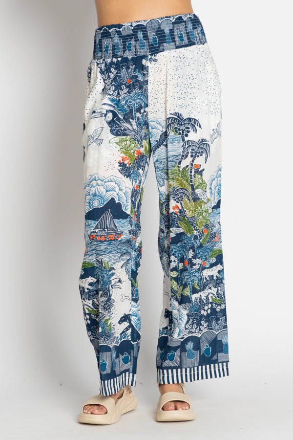 Dita Pant - Ocean - LL47 - Pizazz BoutiqueLula Life
