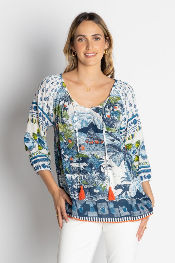 Dita Top - Ocean - LL50 - Pizazz BoutiqueLula Life