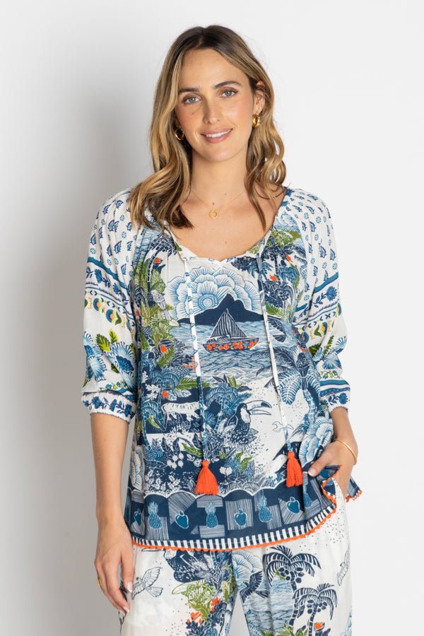 Dita Top - Ocean - LL50 - Pizazz BoutiqueLula Life