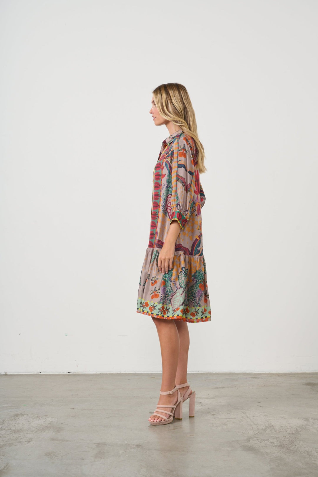 Drop Waist Dress - Tropical - CJ2 - Pizazz BoutiqueCaju