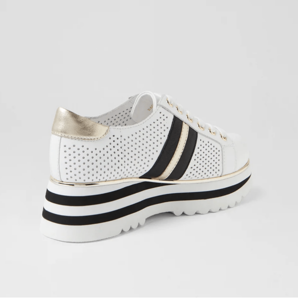 Eaglesy Sneaker - White/Gold - DJ24 - Pizazz BoutiqueDjango & Juliette