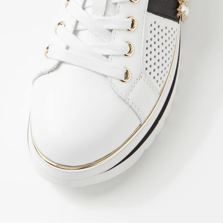 Eaglesy Sneaker - White/Gold - DJ24 - Pizazz BoutiqueDjango & Juliette
