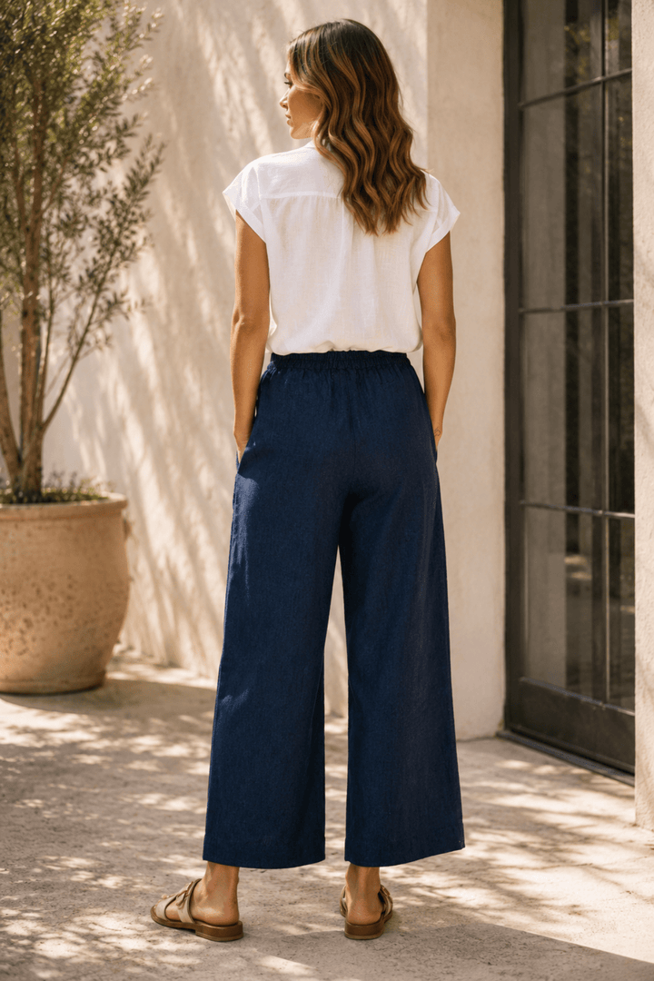 Eclipse Linen Pant - OJ91 - Pizazz BoutiqueNaturals By O & J