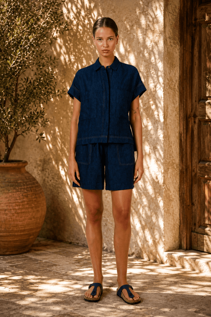 Eclipse Linen Shirt - OJ97 - Pizazz BoutiqueNaturals By O & J