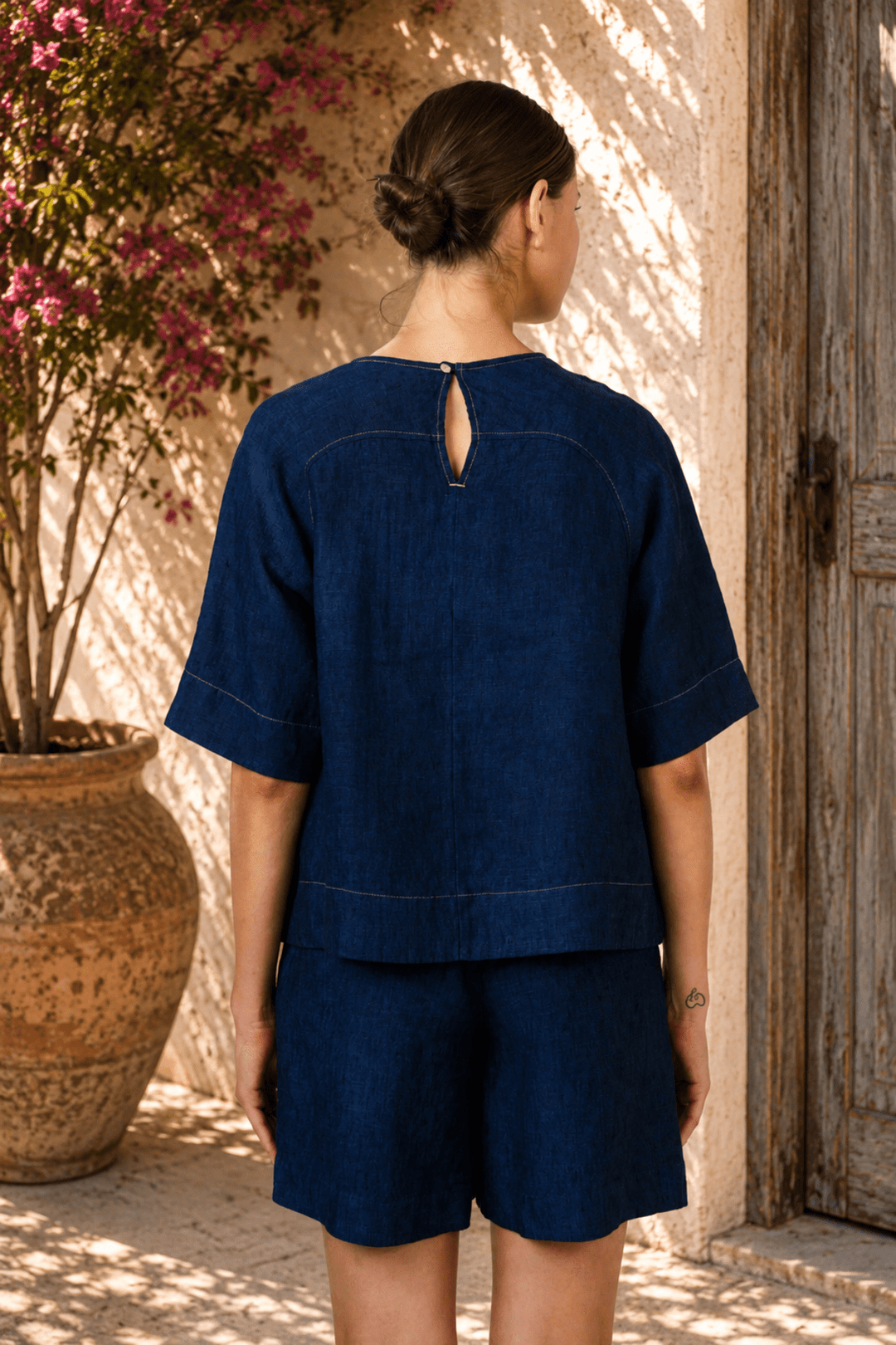 Eclipse Linen Top - OJ94 - Pizazz BoutiqueNaturals By O & J