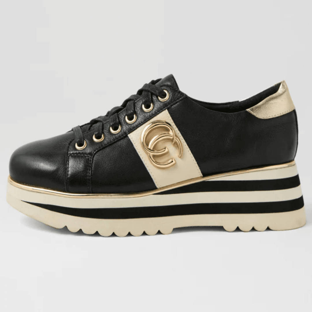 Edgey Sneaker - Black/milk - DJ37 - Pizazz BoutiqueDjango & Juliette