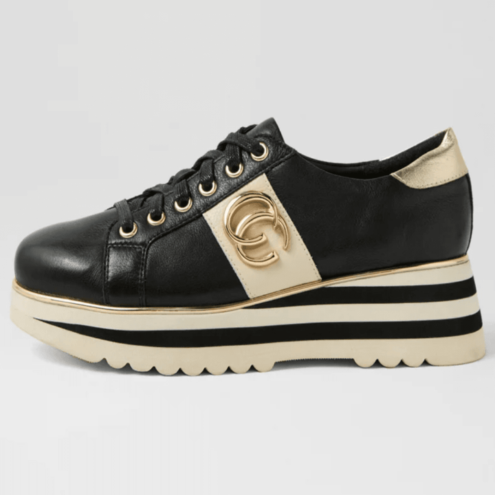 Edgey Sneaker - Black/milk - DJ37 - Pizazz BoutiqueDjango & Juliette