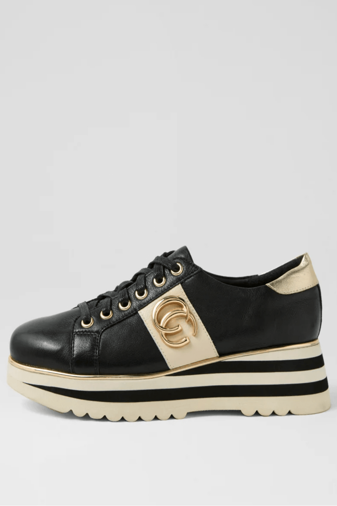 Edgey Sneaker - Black/milk - DJ37 - Pizazz BoutiqueDjango & Juliette