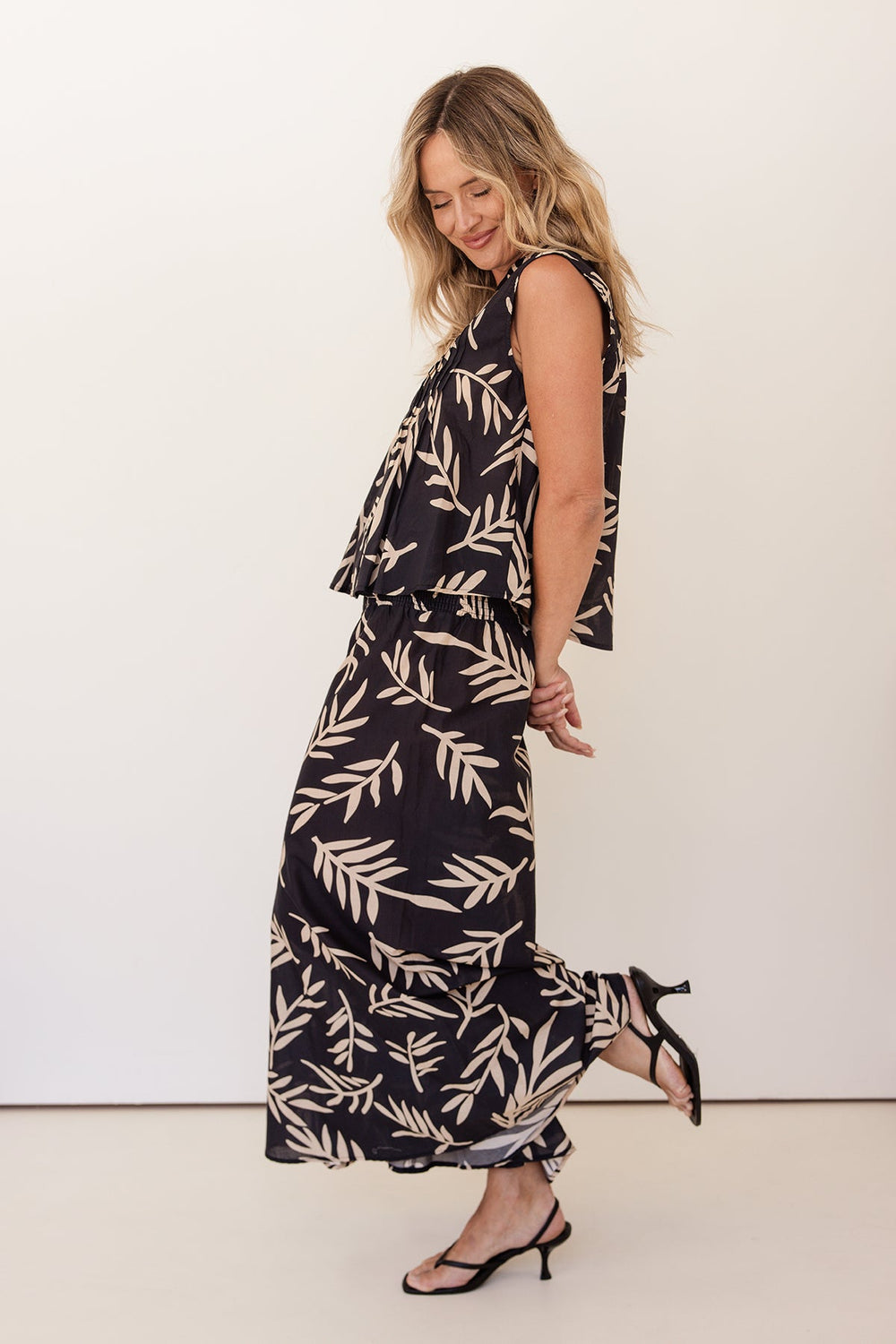 Elastic Waist Wide Leg Pant - Leaf - SS1 - Pizazz BoutiqueSee Saw