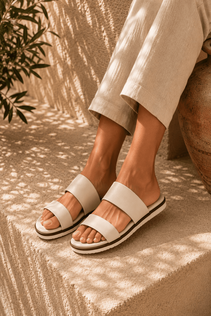 Eliza Slide - Beige - C27 - Pizazz BoutiqueCabello
