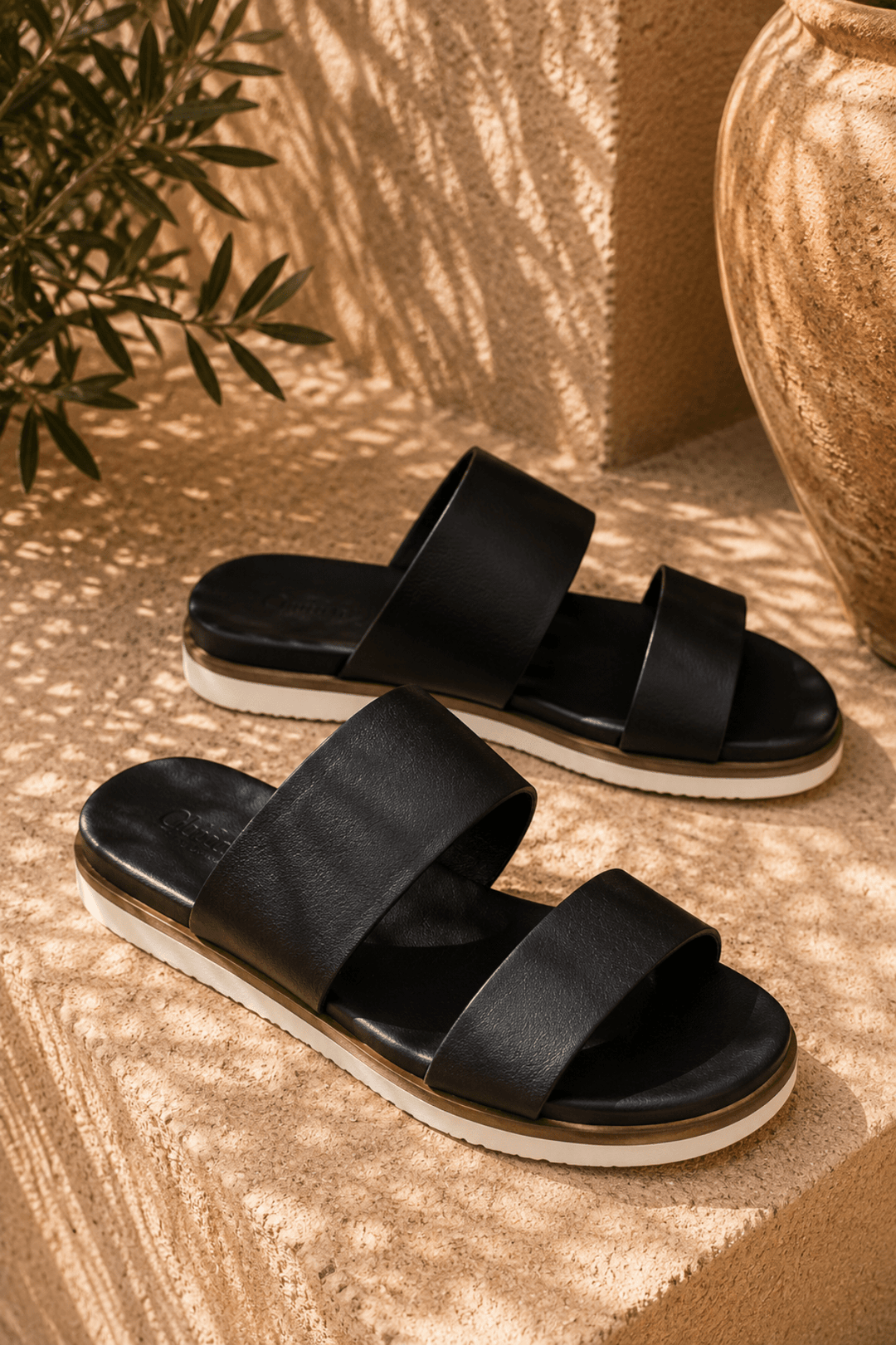 Eliza Slide - Black - C27 - Pizazz BoutiqueCabello