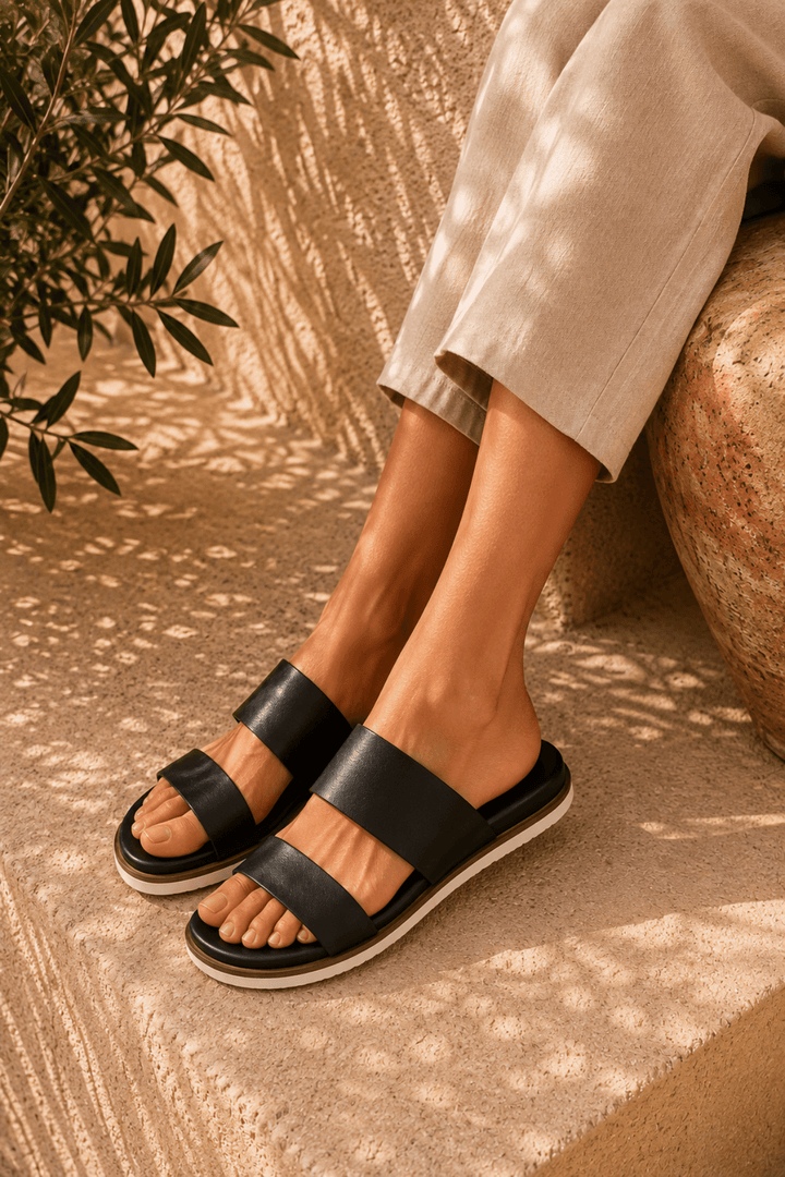 Eliza Slide - Black - C27 - Pizazz BoutiqueCabello