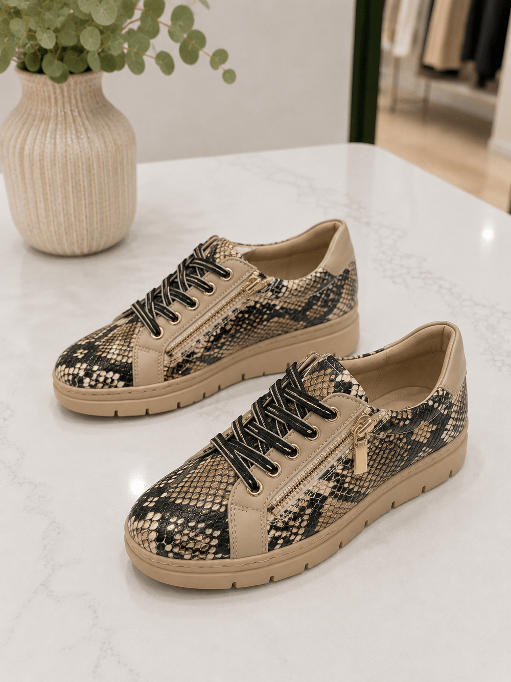 Elos Sneaker - Snake - TE8 - Pizazz BoutiqueTop End Shoes