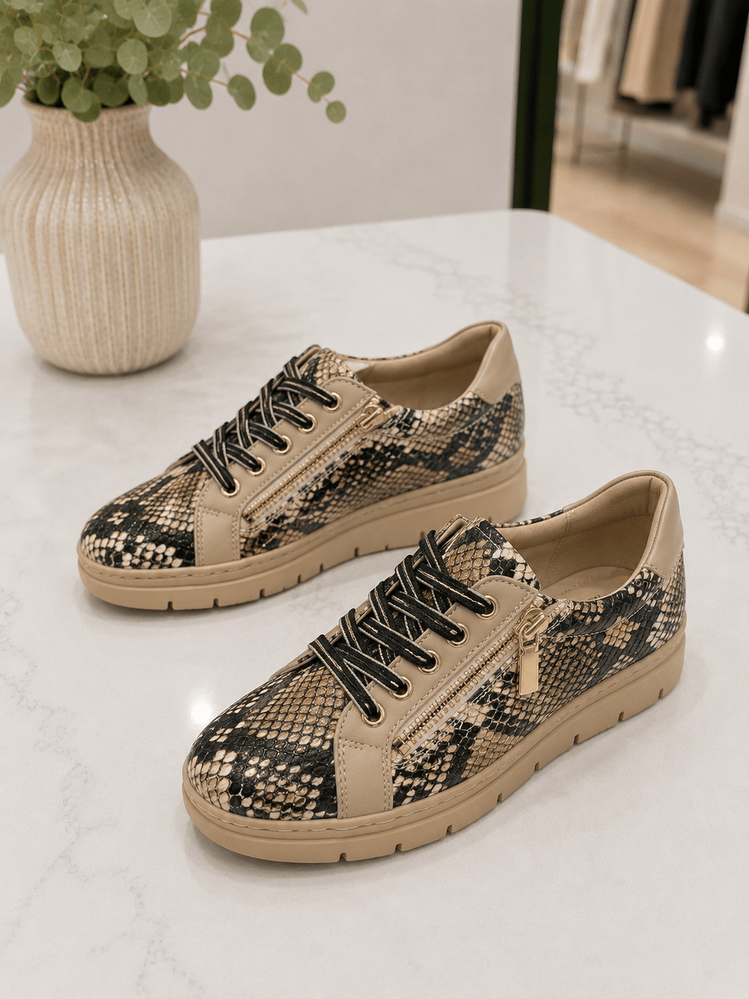 Elos Sneaker - Snake - TE8 - Pizazz BoutiqueTop End Shoes