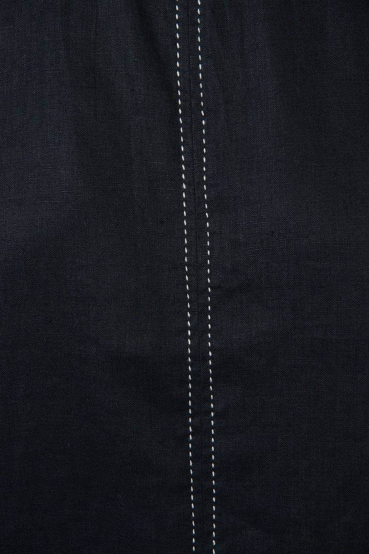 Elsie Linen Top - Black - OJ77 - Pizazz BoutiqueNaturals By O & J