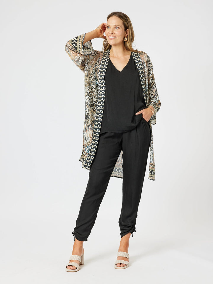 Emerson Kimono - Animal - HV25 - Pizazz BoutiqueHammock & Vine