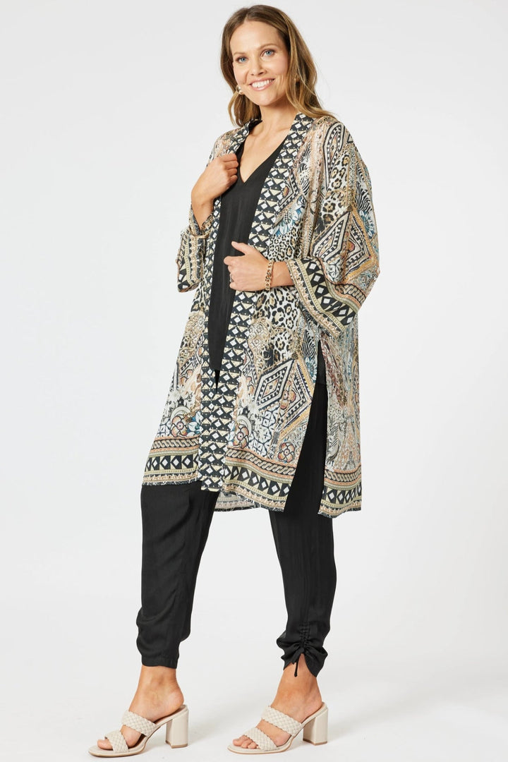 Emerson Kimono - Animal - HV25 - Pizazz BoutiqueHammock & Vine
