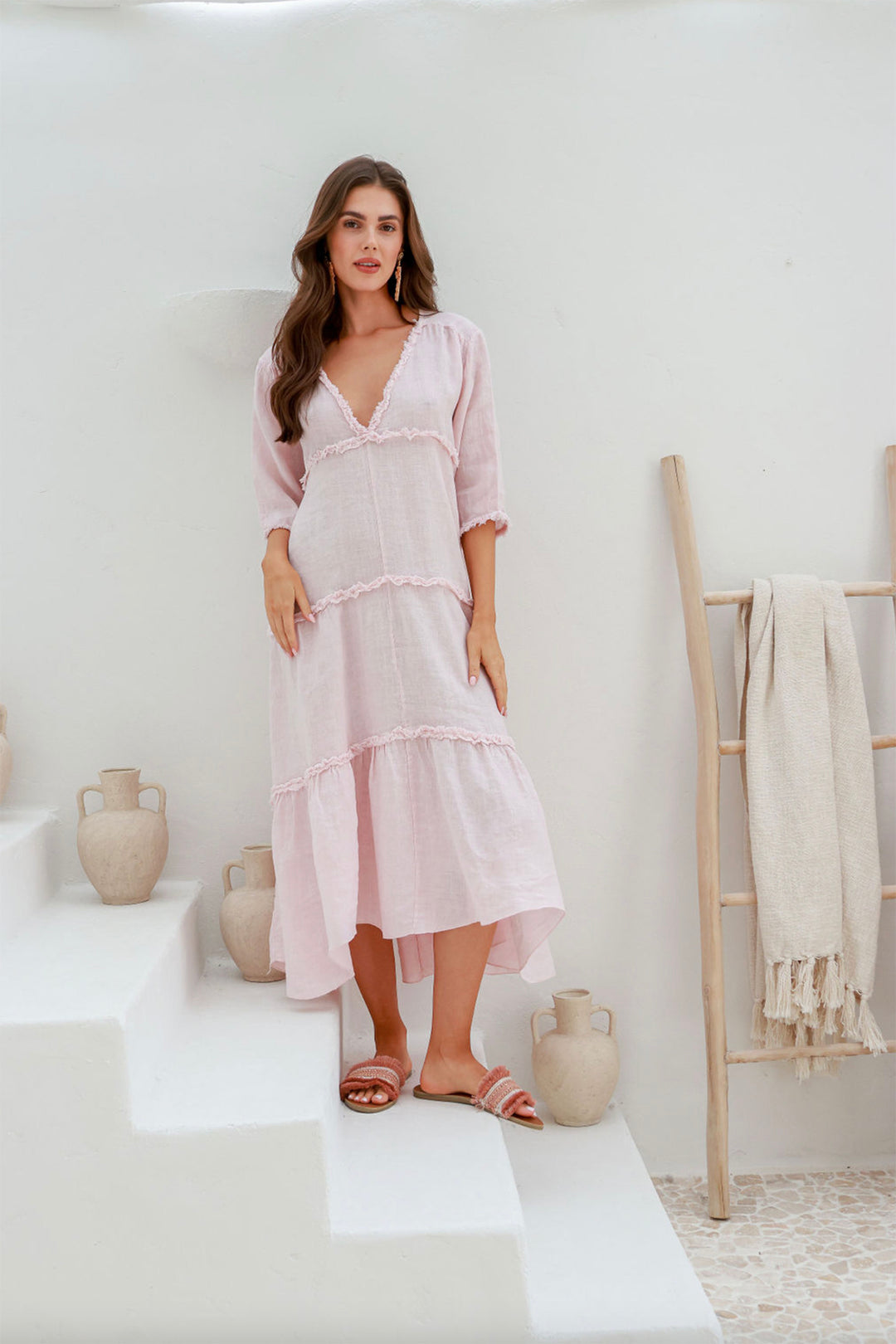 Exclusive Italian linen dresses for women, All Sizes.