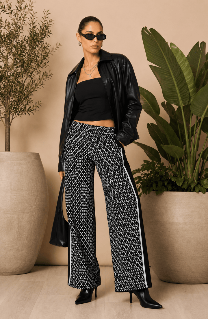 Empire Spliced Pants - TZ38 - Pizazz BoutiqueThreadz