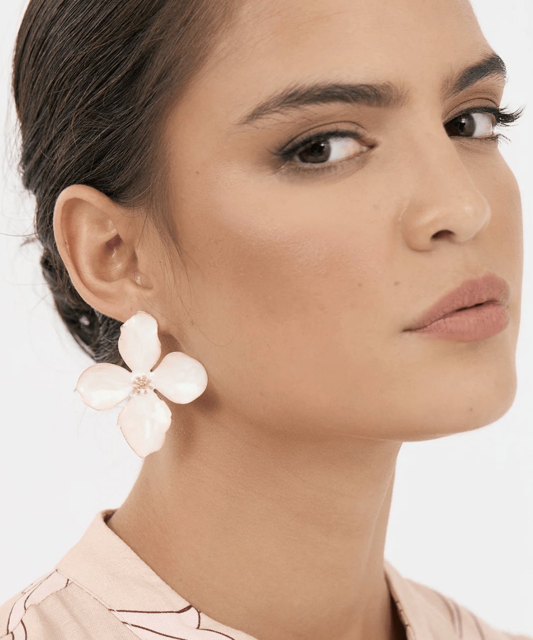 Enamel Floral Earring - AD54 - Pizazz BoutiqueAdorne
