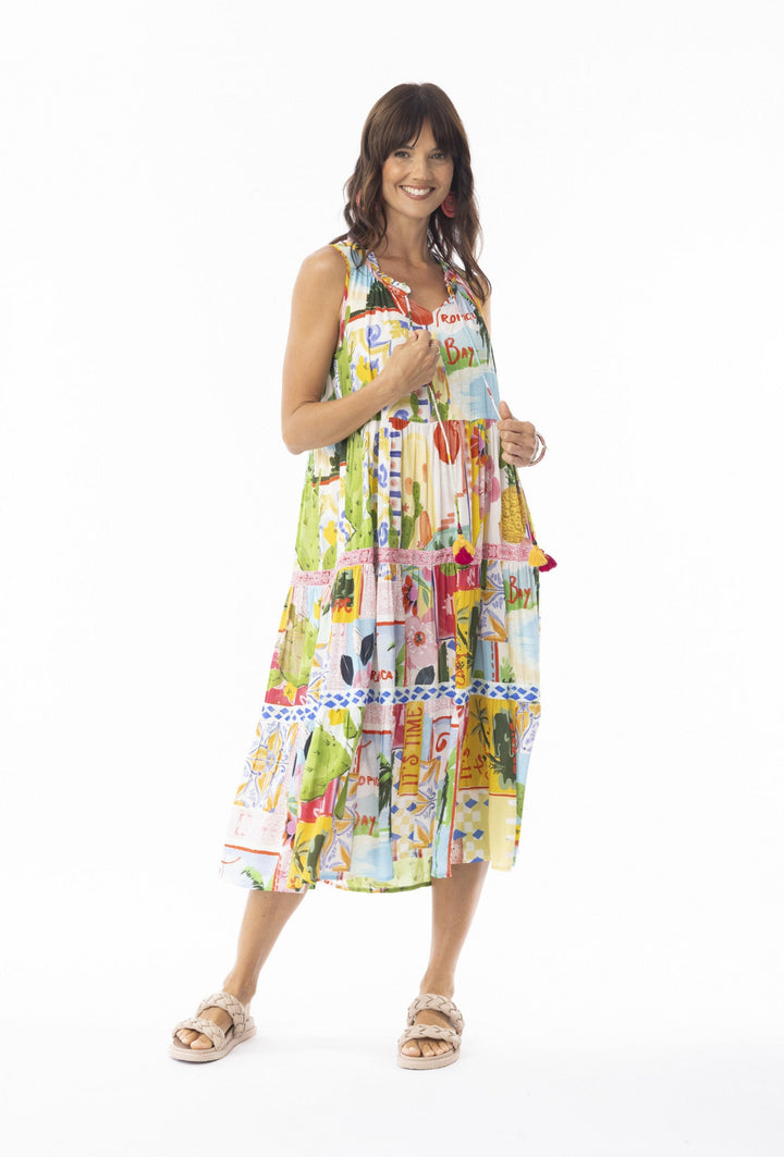 Erica Layer Dress - Print - EP21 - Pizazz BoutiqueEscape by OQ